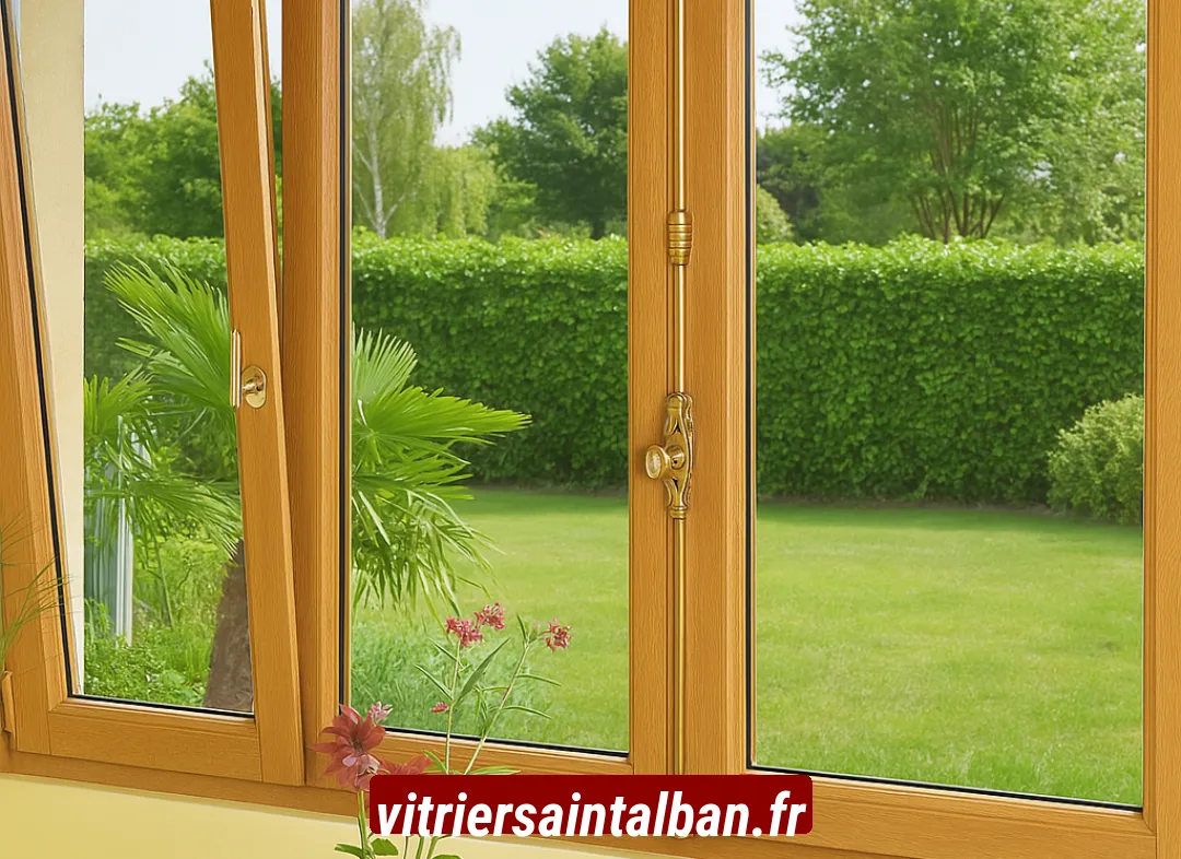 Installation de fenêtre en bois sur mesure Saint-Alban