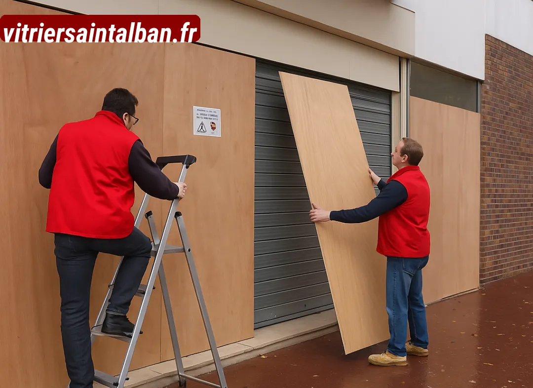 Mise en sécurité fermeture provisoire Saint-Alban